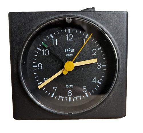 Vintage braun alarm clock type - vintage,
