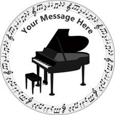 Piano Music Notes Personalised