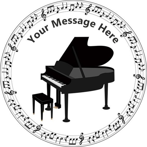 Piano music notes personalised - music,