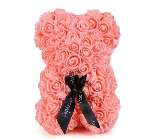 25cm artificial rose peach - rose,