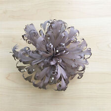 Beaded Goose Feather Flower