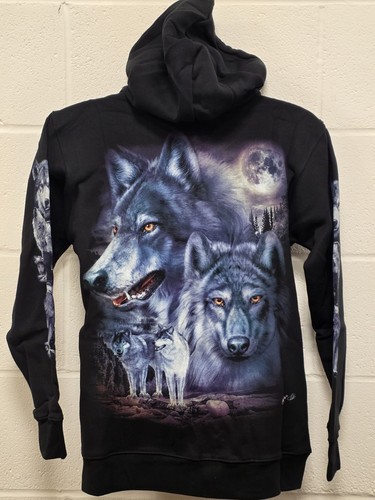 Zip hoodie wolves under - under, a
