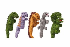Hand‑Knitted Dinosaur Finger