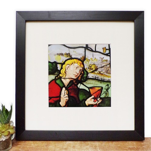 Framed print stained - framed, glass