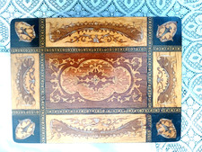 Musical Sorrento Ware Antique Jewellery Trinket Box