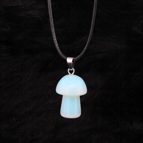 Mushroom necklace fungi opal - mushroom,