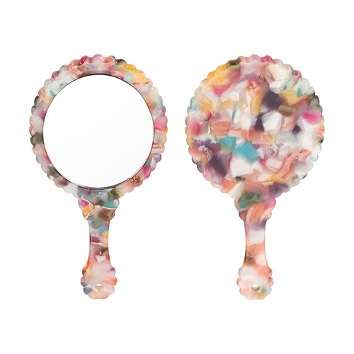 Handheld mirror oval hand held - mirror,