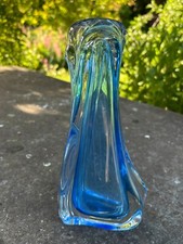 Heavy Pale Blue Art Glass