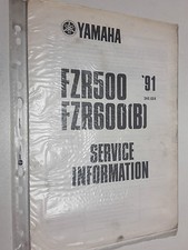 GENUINE YAMAHA FZR500 FZR600B FZR600-B 1991 WORKSHOP SERVICE INFORMATION MANUAL 