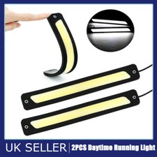 2X 12V LED STRIP DRL DAYTIME RUNNING LIGHTS FOG COB CAR LAMP DAY DRIVING KITS UK