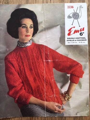 Emu vintage knitting - knitting, pattern