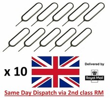 10X Sim Card Tray Removal Pin Tool for iPad,iPhone, Mobile Samsung Phone Tablets