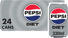 Diet Pepsi Cans, 24 X 330Ml