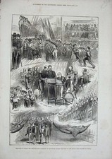 Old Antique Print 1877