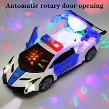 Toy Police Car 3D Lights 360°
