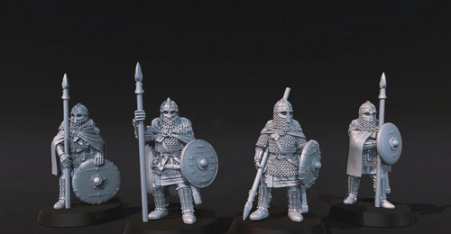 28mm huscarl spearmen - 28mm, at