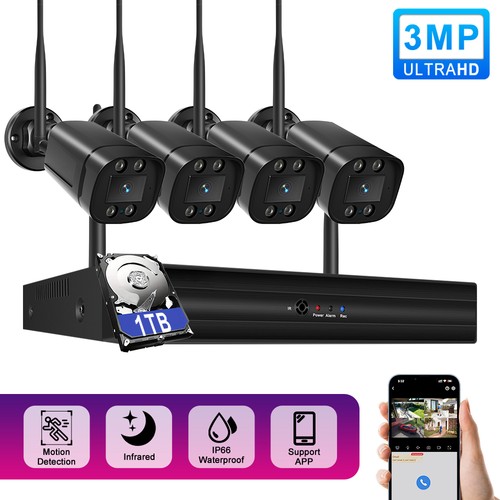 3mp wireless cctv system - 3mp, hd