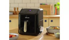 Cookworks 5L Air Fryer 10 cooking programmes  Pre-heat 80% less oil  - Black