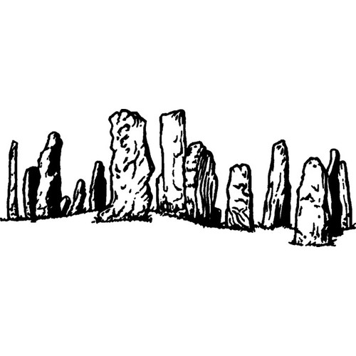 Stone circle unmounted - 'stone,