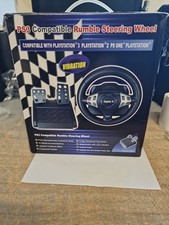 PS3 Compatible Rumble Steering Wheel 
