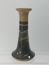 Vintage Boscastle Studio Pottery Roger Irving Ceramic Candlesticks 17cm High