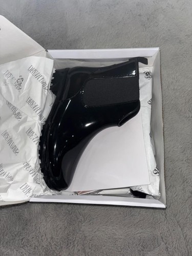Black shiney wellibobs wellies - black,