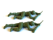 2 x AIRFIX. 1970's WWII U.S. ARMY INFANTRY SOLDIERS 1/32 PLASTIC ORIGINAL ISSUE