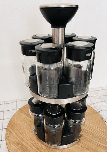 Jar revolving spice - revolving, rack