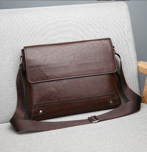 Mens leather bags messenger - leather,