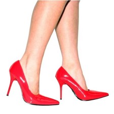Court Shoes Red Patent Slinky