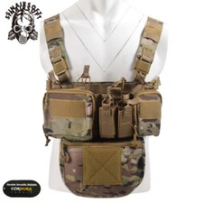 Tactical Modular Chest Rig Micro Panel 5.56 Magazine Pouch Molle Assault Carrier