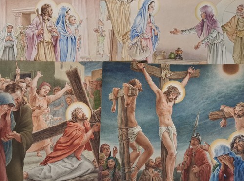 Four christian pictures - four,