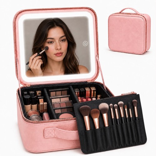Led makeup bag with light - makeup, &
