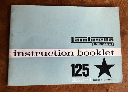 łambretta 125 instruction - Łambretta,