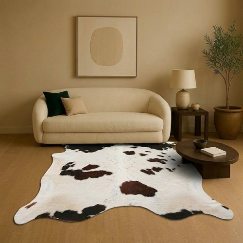 Genuine cowhide rug natural - genuine,
