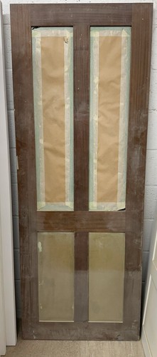 Sapele panel top half glazed - panel,