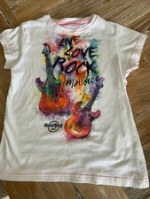 Girls white Hard Rock Cafe Mallorca t-shirt Medium M