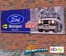 Ford Escort MK2 1800 Rally Car Banner for Garage, Workshop, Showroom etc