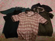 Bundle Lot of 5 Men's Polo Tops Size M Medium,  in Good to Very Good Condition