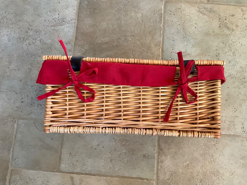Wicker picnic basket - basket, 42cm