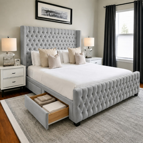 Reinforced divan bed set with - divan,