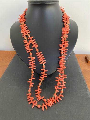 Vintage 1960s faux coral glass - vintage,