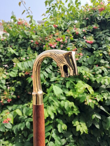 Wolf head cane - head,