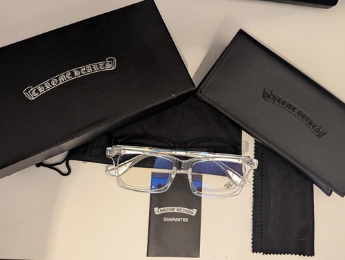 Chrome heart glasses clear - heart, glasses,