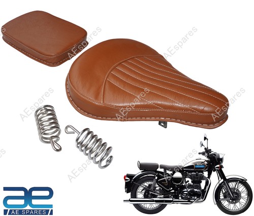 Pure leather front rear saddle - leather,
