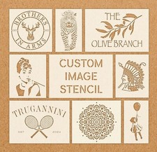 Personalised Custom Logo/Image/Design Reusable Mylar Stencils - A6 A5 A4 A3 A2
