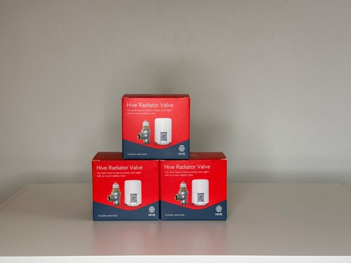 Hive smart radiator valves - 3x,
