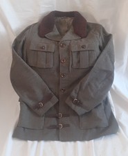 Fully Customised Swedish Military Jacket - 1950 - 100% Wool - Sheepskin Collar!