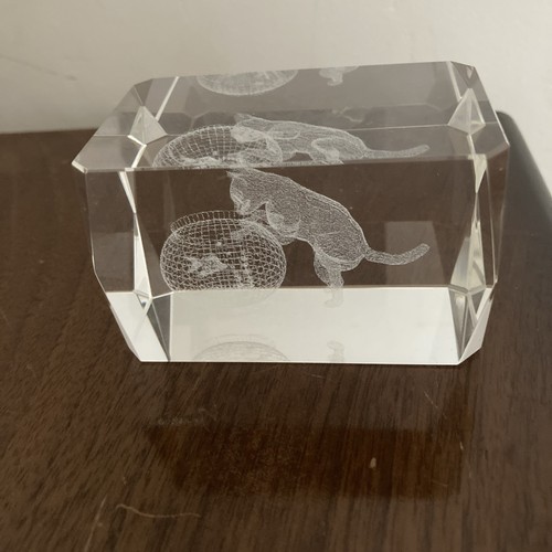 Etched crystal art glass - 3d,