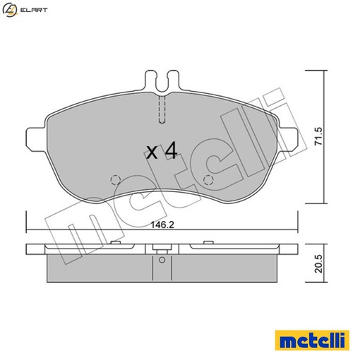 Brake pad set - brake,